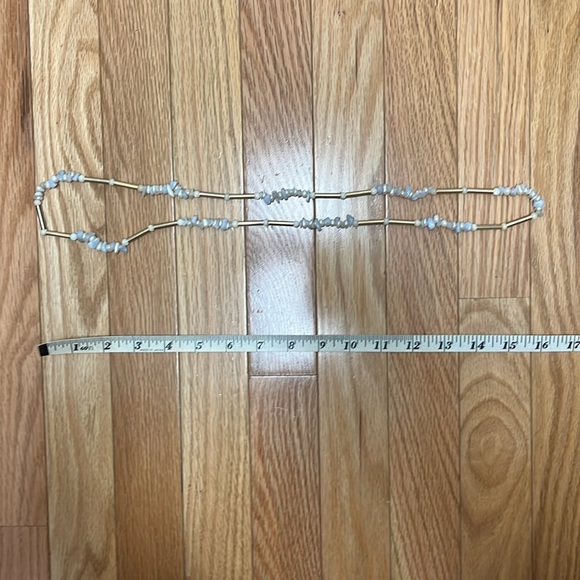 Chunky Pearl and Gold‎ Beaded Necklace - Picture 3 of 3